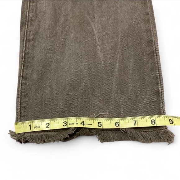 Altar’d State Straight Leg Bootcut Distressed Brown Denim Jeans, Women’s Size 28 - Picture 7 of 8